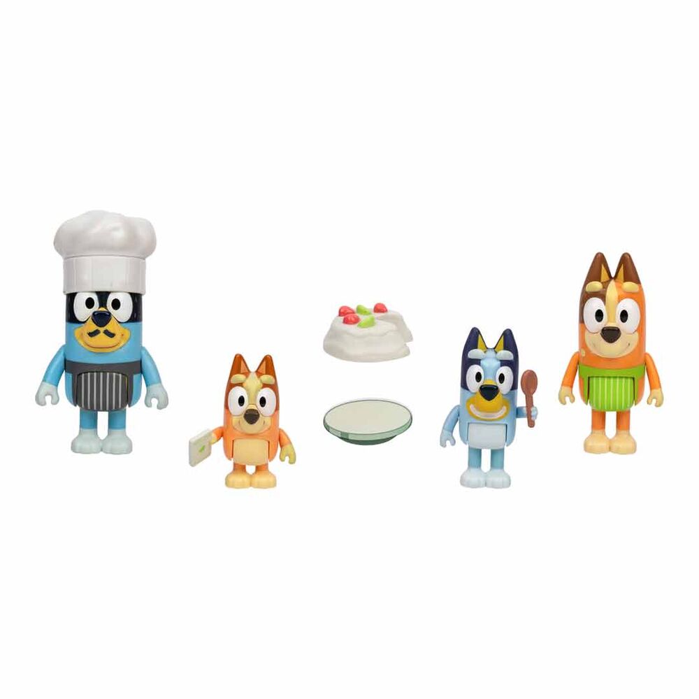 Bluey Lets Play Chef pack 4 figures