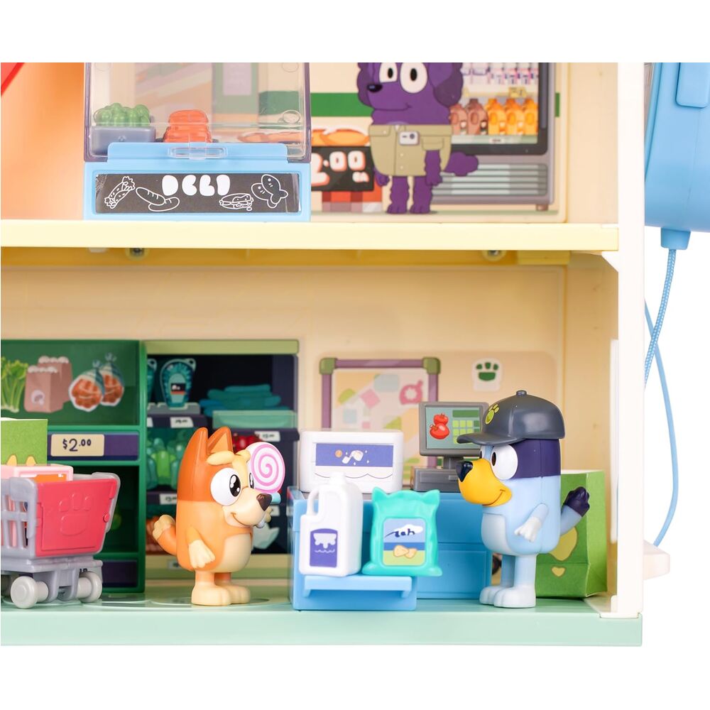 Bluey supermarket playset + figures