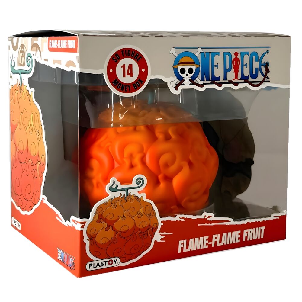 One Piece Flame-Flame Fruit money box figure 8cm