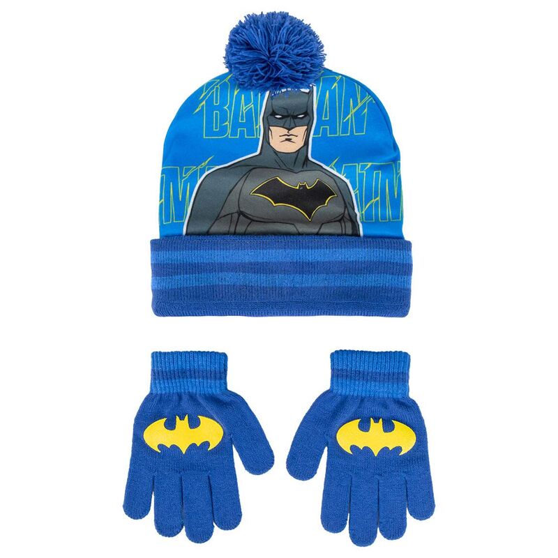 DC Comics Batman hat and gloves set