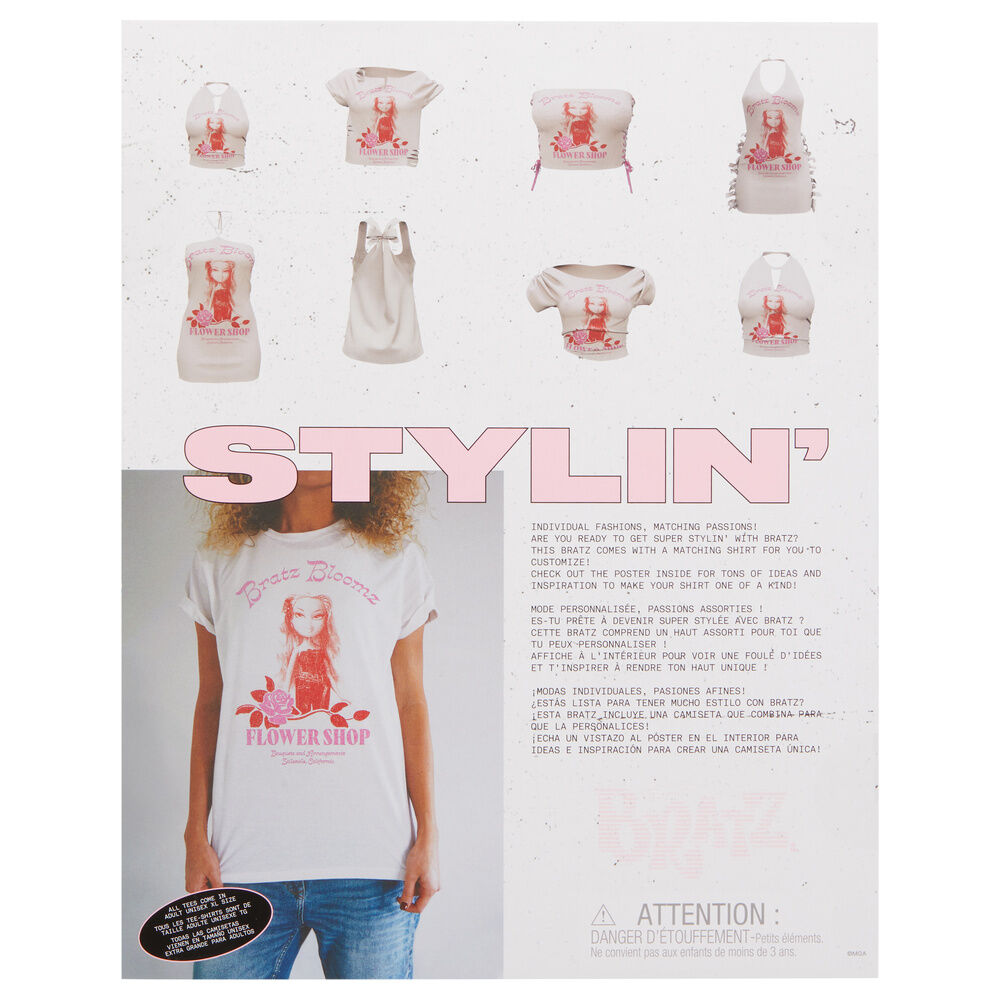 Bratz Stylin Yasmin doll + t-shirt