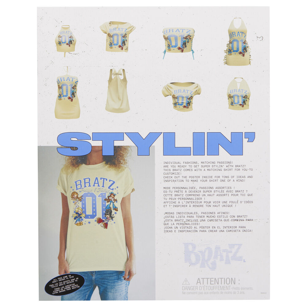 Bratz Stylin Sasha doll + t-shirt