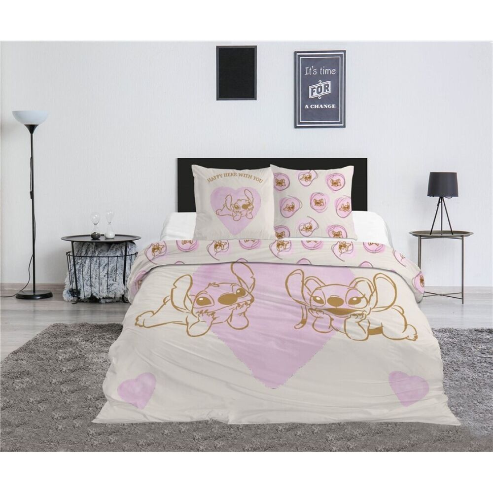 Disney Stitch &#38; Angel policotton duvet cover bed 135cm