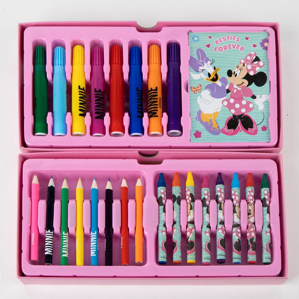 Disney Minnie colouring stationery case