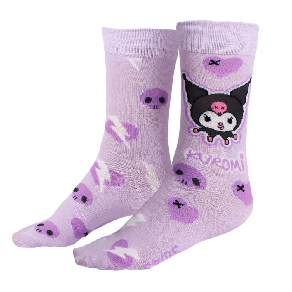 Hello Kitty Kuromi pack 3 adult socks