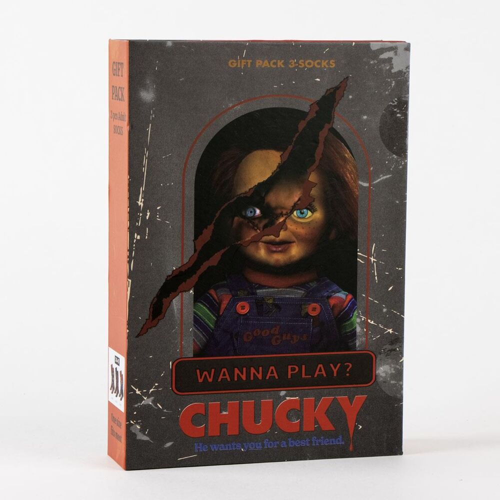 Chucky pack 3 adult socks