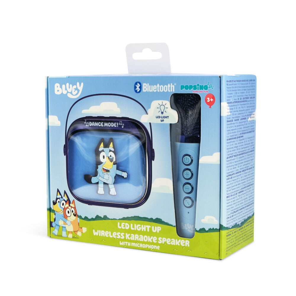 Bluey LED Karaoke Speaker and Microphone