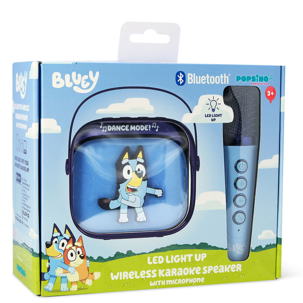 Bluey LED Karaoke Speaker and Microphone