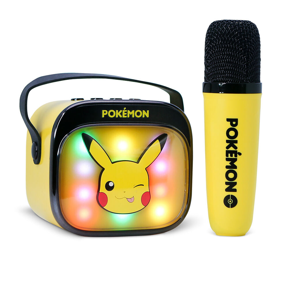 Pokemon Pikachu LED Karaoke Speaker and Microphone
