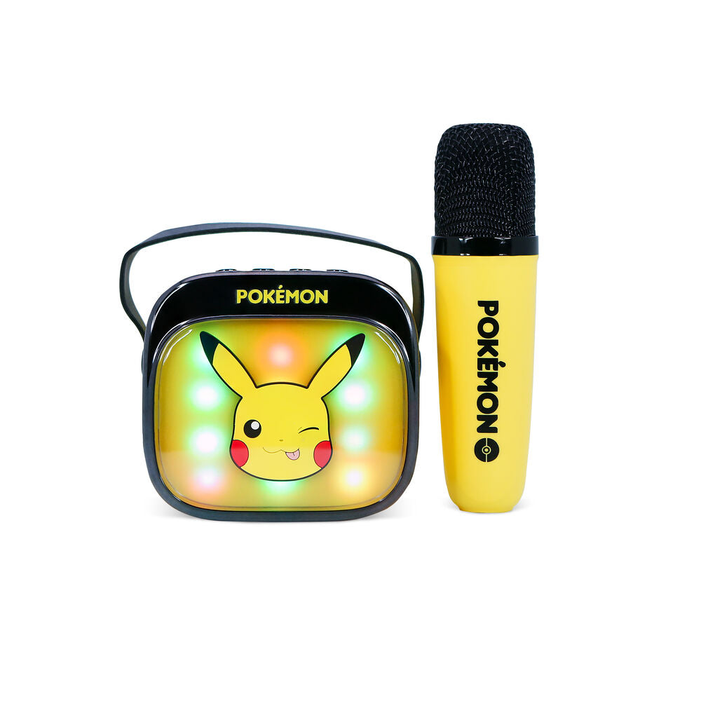 Pokemon Pikachu LED Karaoke Speaker and Microphone