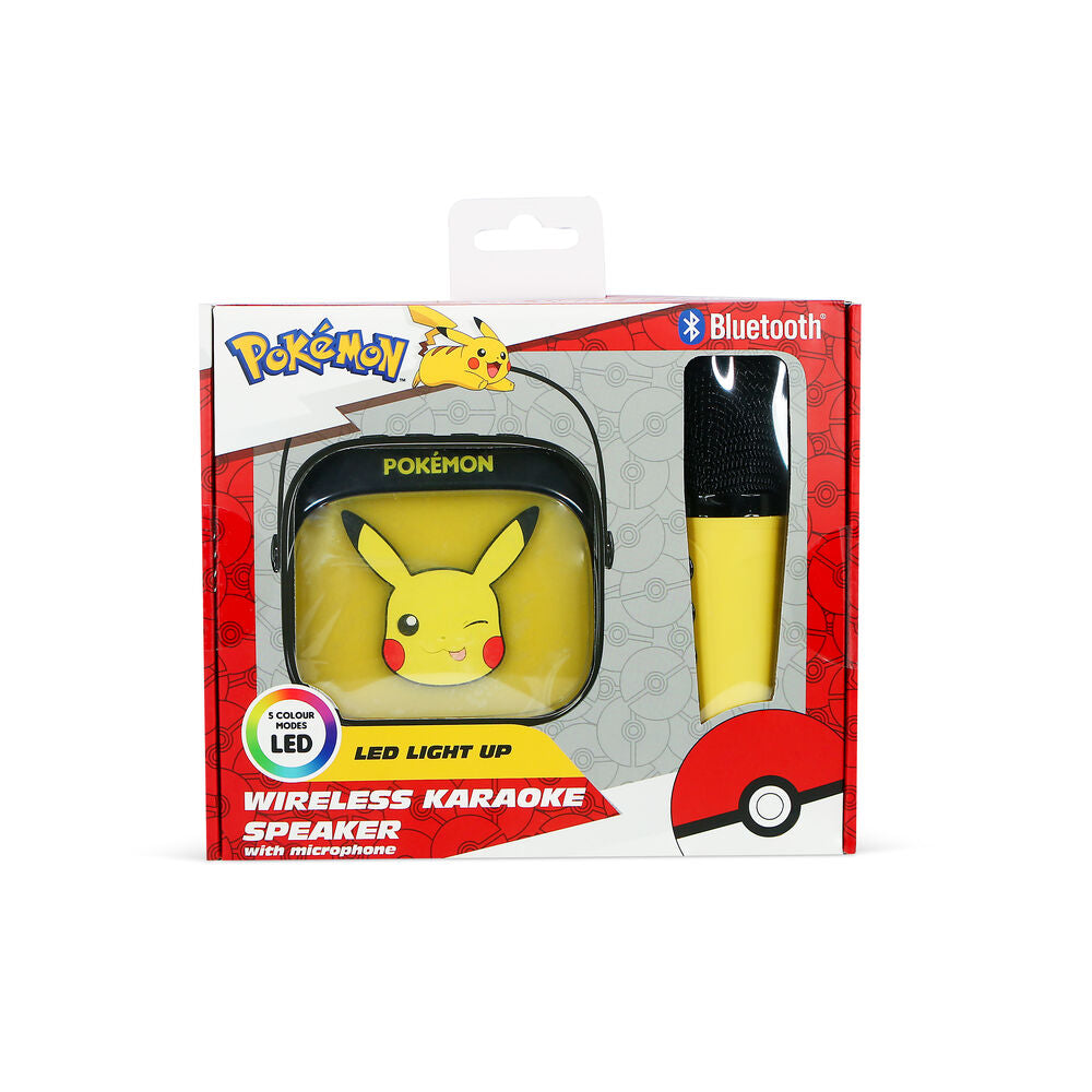 Pokemon Pikachu LED Karaoke Speaker and Microphone
