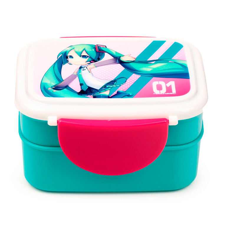 Hatsune Miku lunch box + cutlery
