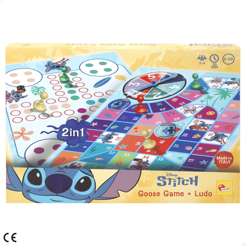 Disney Stitch Parchis and goose game
