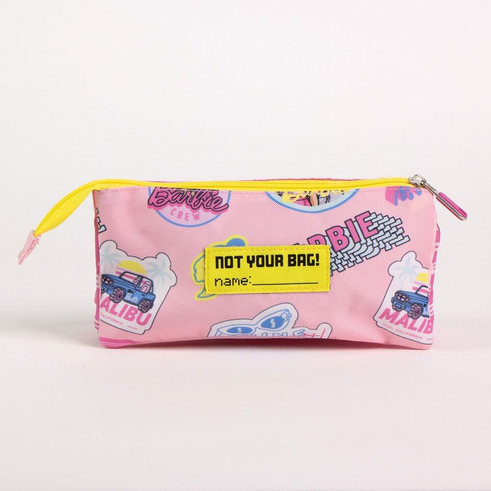 Barbie triple pencil case