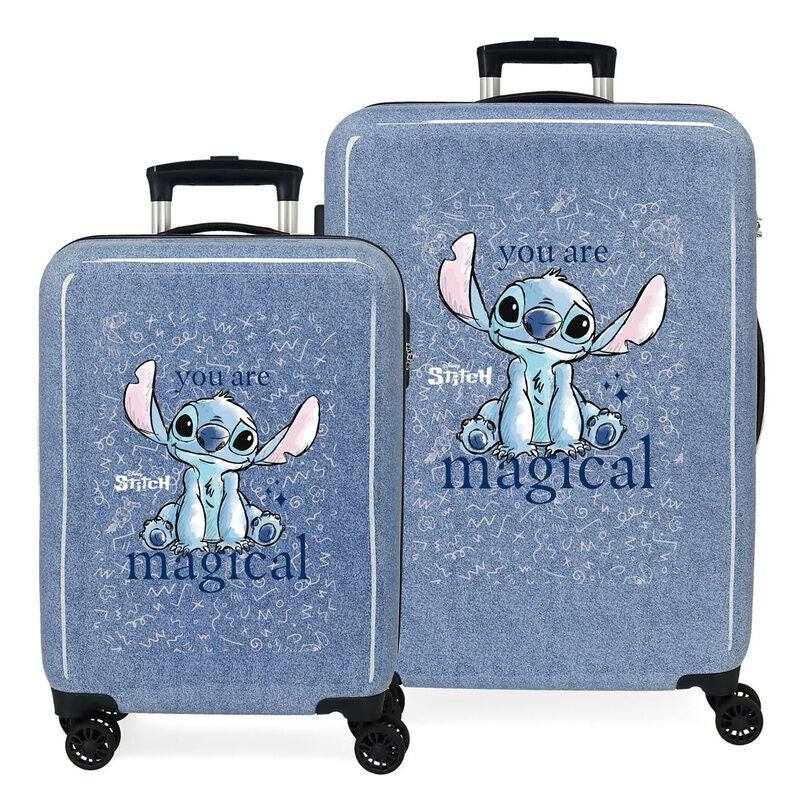 Disney Stitch You Are Magical Set 2 ABS trolley suitcases 55-65cm