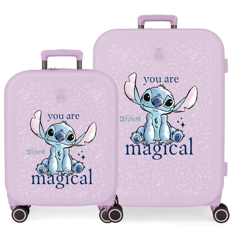 Disney Stitch You Are Magical Set 2 ABS trolley suitcases 55-70cm