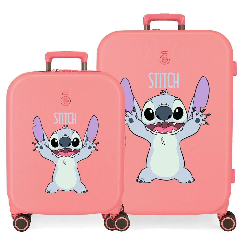 Disney Stitch Playful Set 2 ABS trolley suitcases 55-70cm