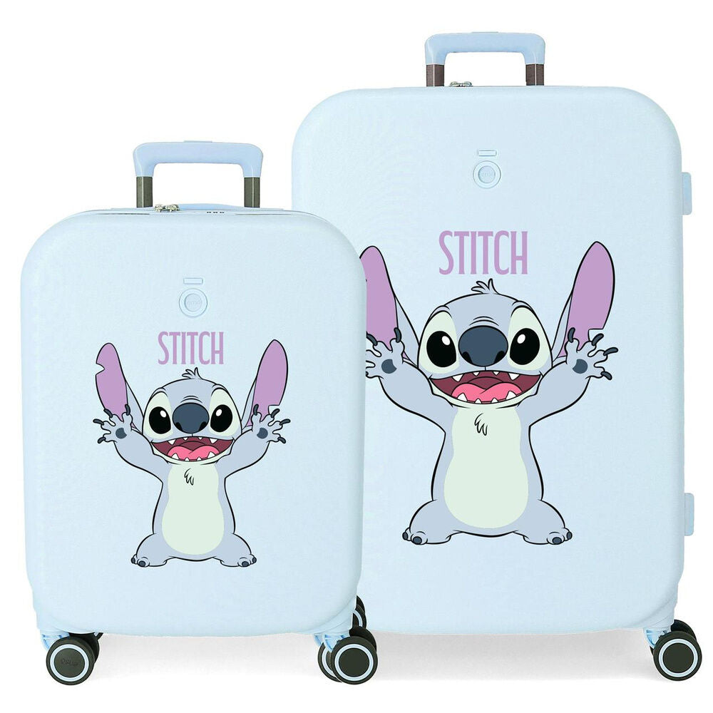 Disney Stitch Playful Set 2 ABS trolley suitcases 55-70cm