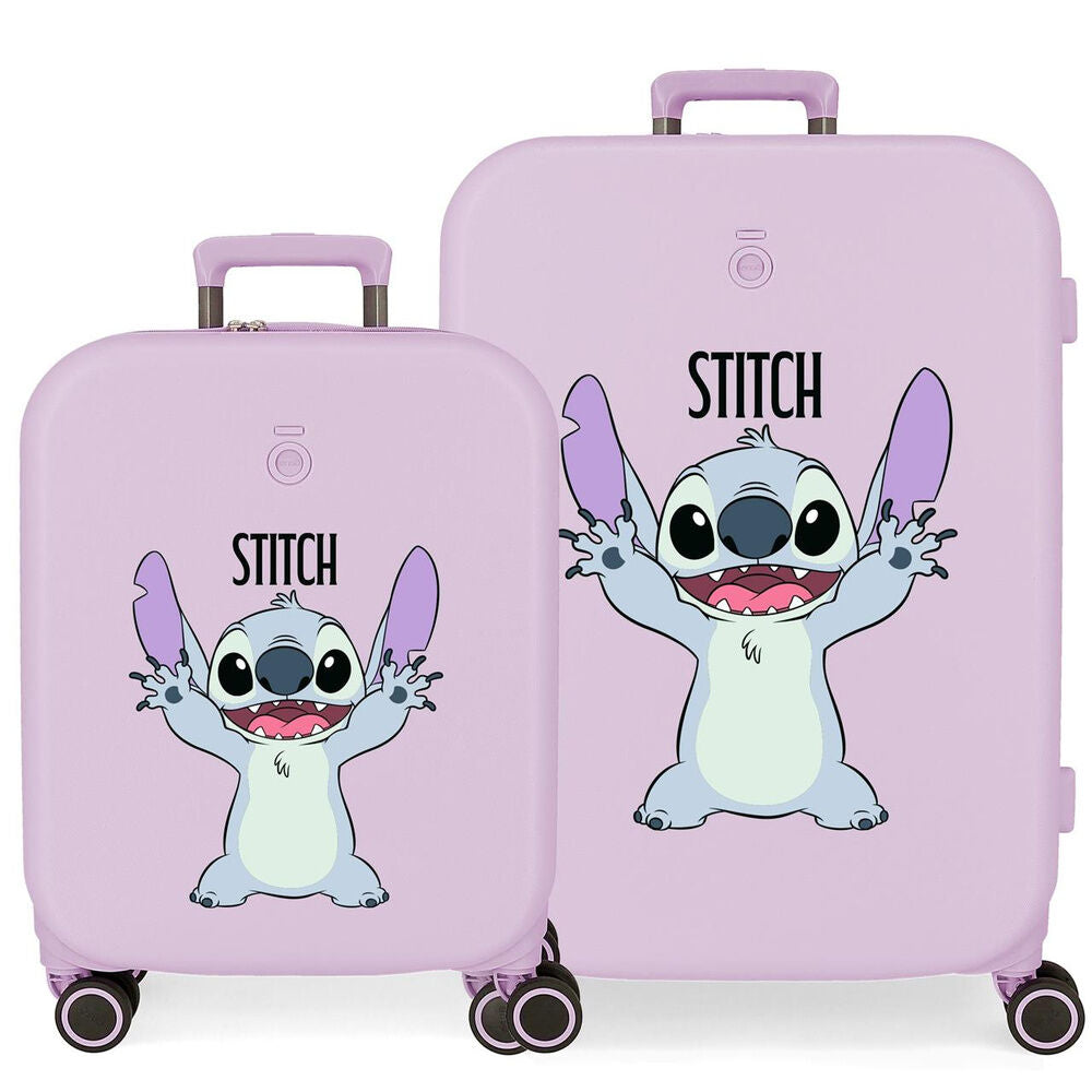 Disney Stitch Playful Set 2 ABS trolley suitcases 55-70cm