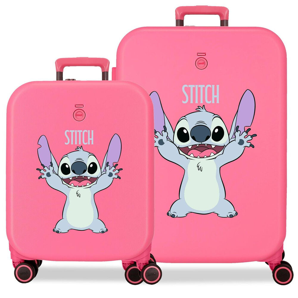 Disney Stitch Playful Set 2 ABS trolley suitcases 55-70cm