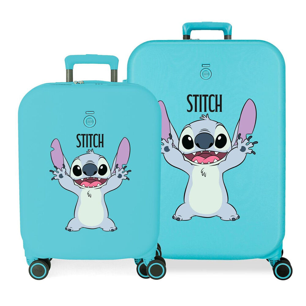 Disney Stitch Playful Set 2 ABS trolley suitcases 55-70cm
