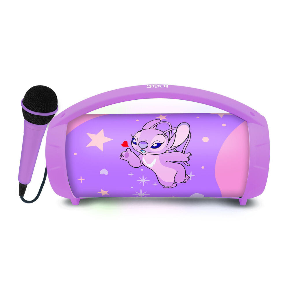 Disney Stitch Angel Illuminated Bluetooth Speaker + Microphone