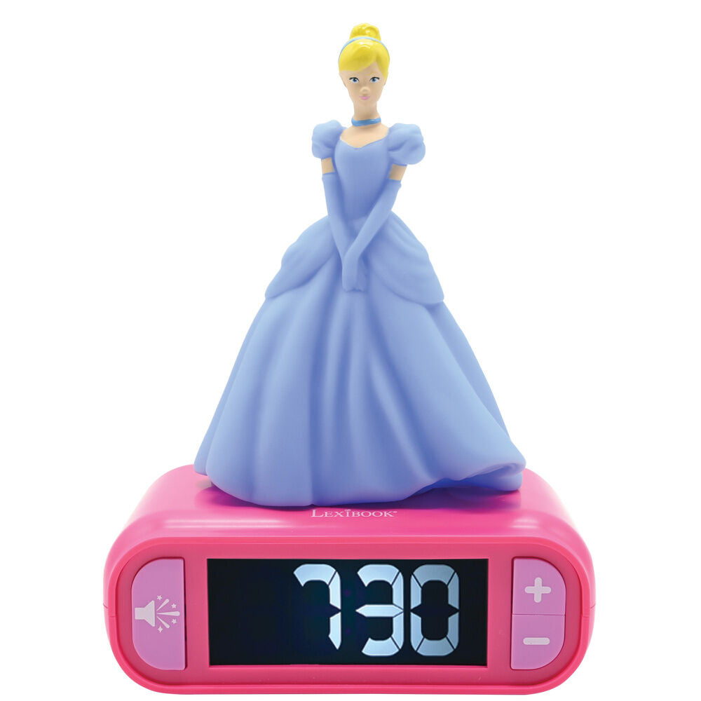 Disney Princess Cinderella 3D Night Light Alarm Clock
