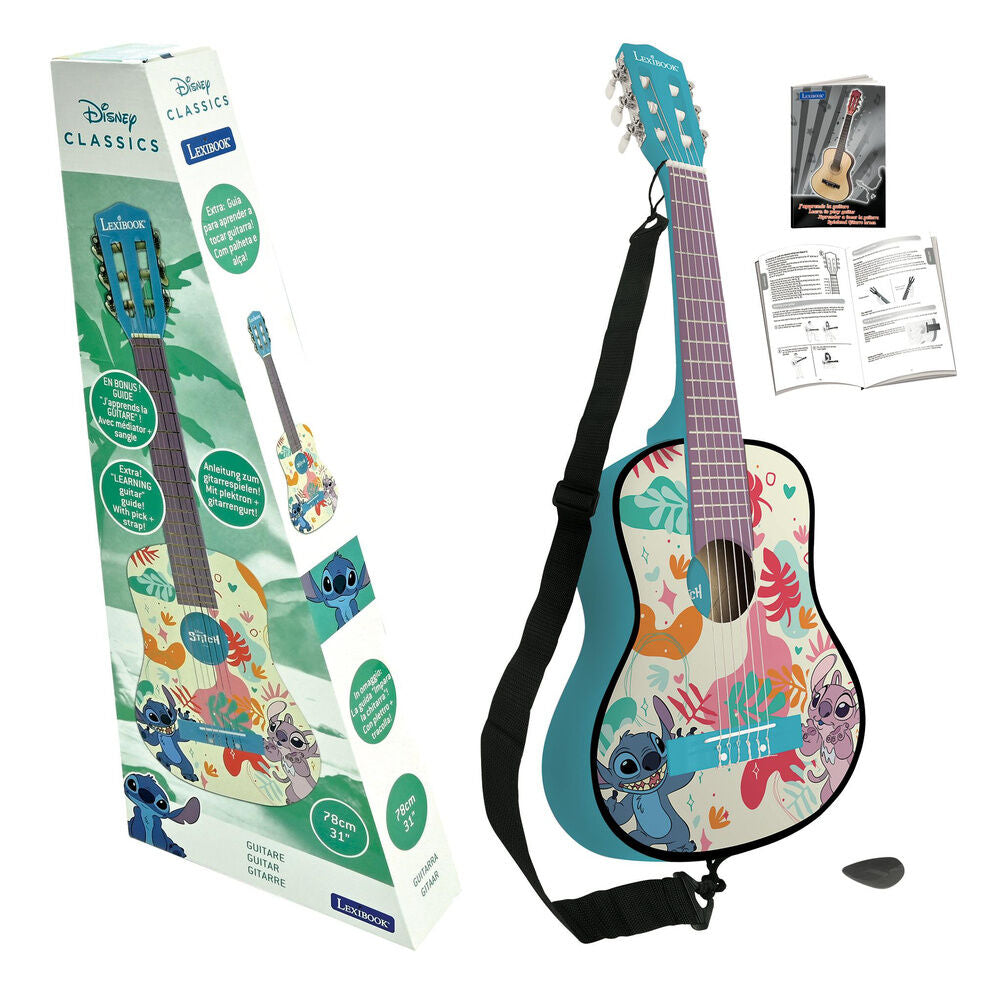 Disney Stitch wood guitar
