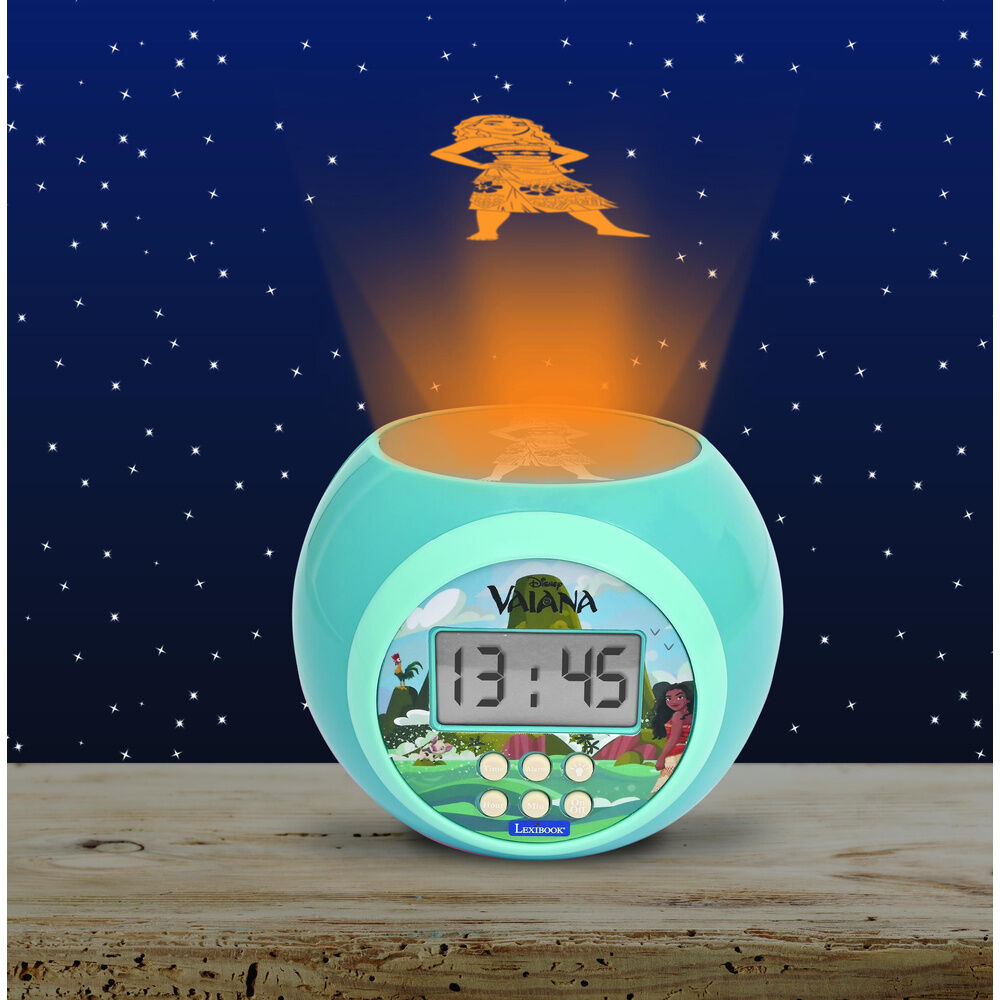 Disney Moana Vaiana Projector Alarm Clock