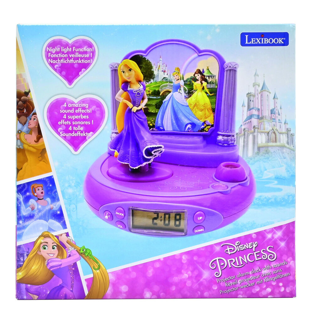 Disney Princess Rapunzel 3D Projector Alarm Clock