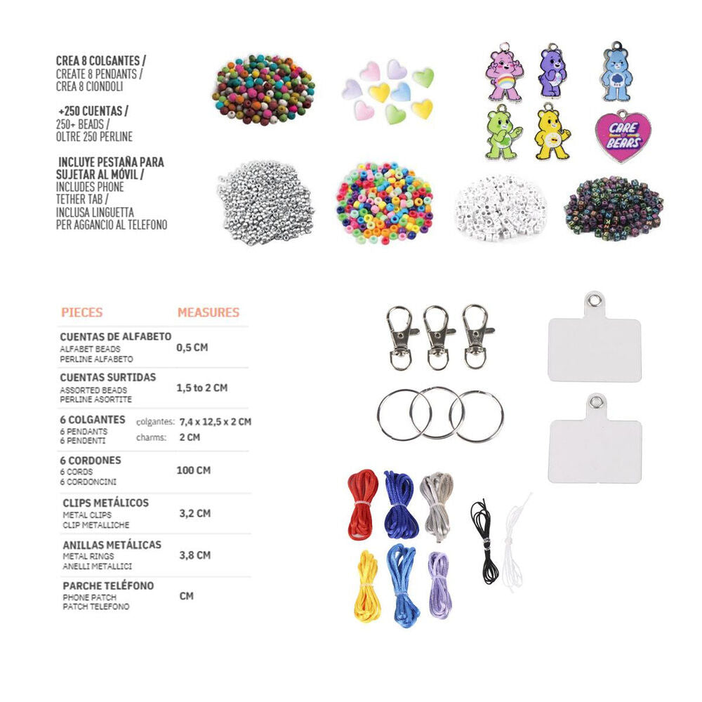 Care Bears key ring creation set