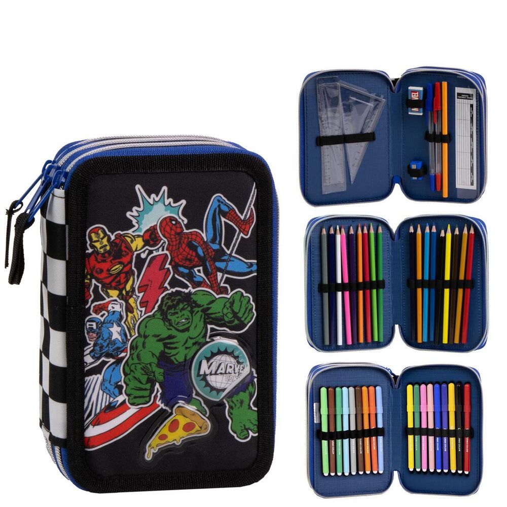 Marvel Avengers triple pencil case