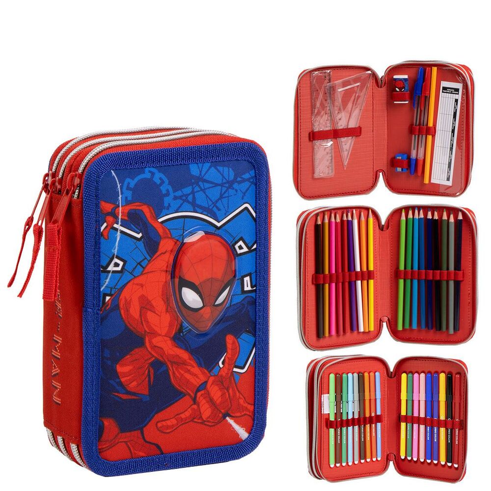 Marvel Spiderman triple pencil case