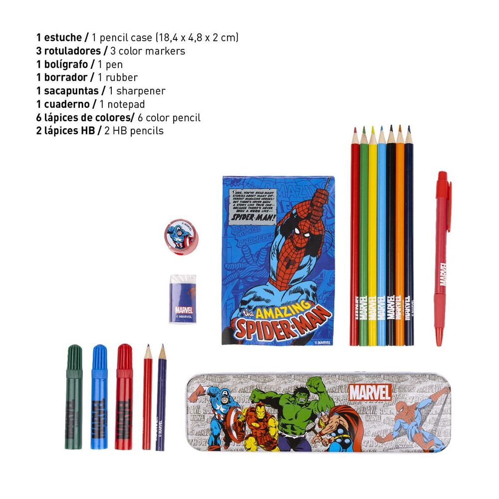 Marvel Colouring stationery set