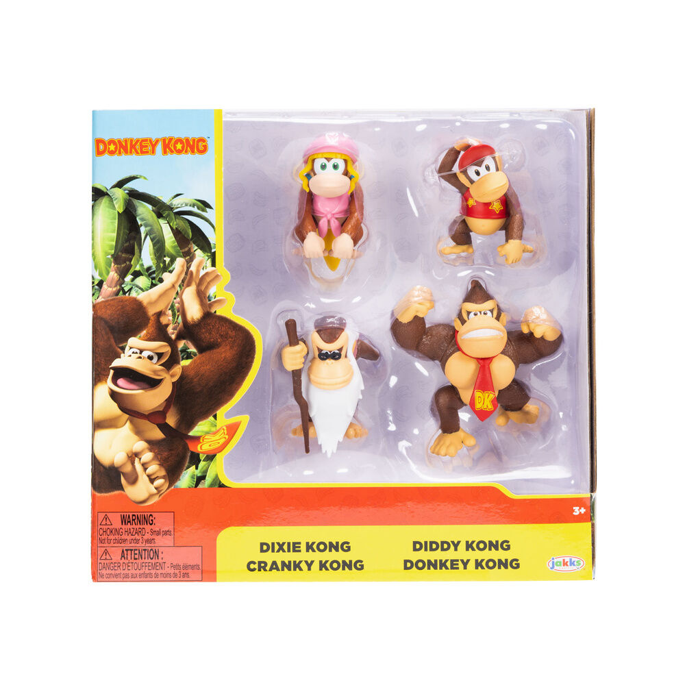 Donkey Kong pack 4 figures 6cm