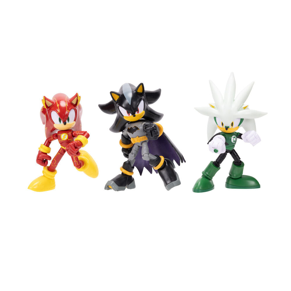 DC Comics Sonic The Hedgehog pack 4 figures 12cm