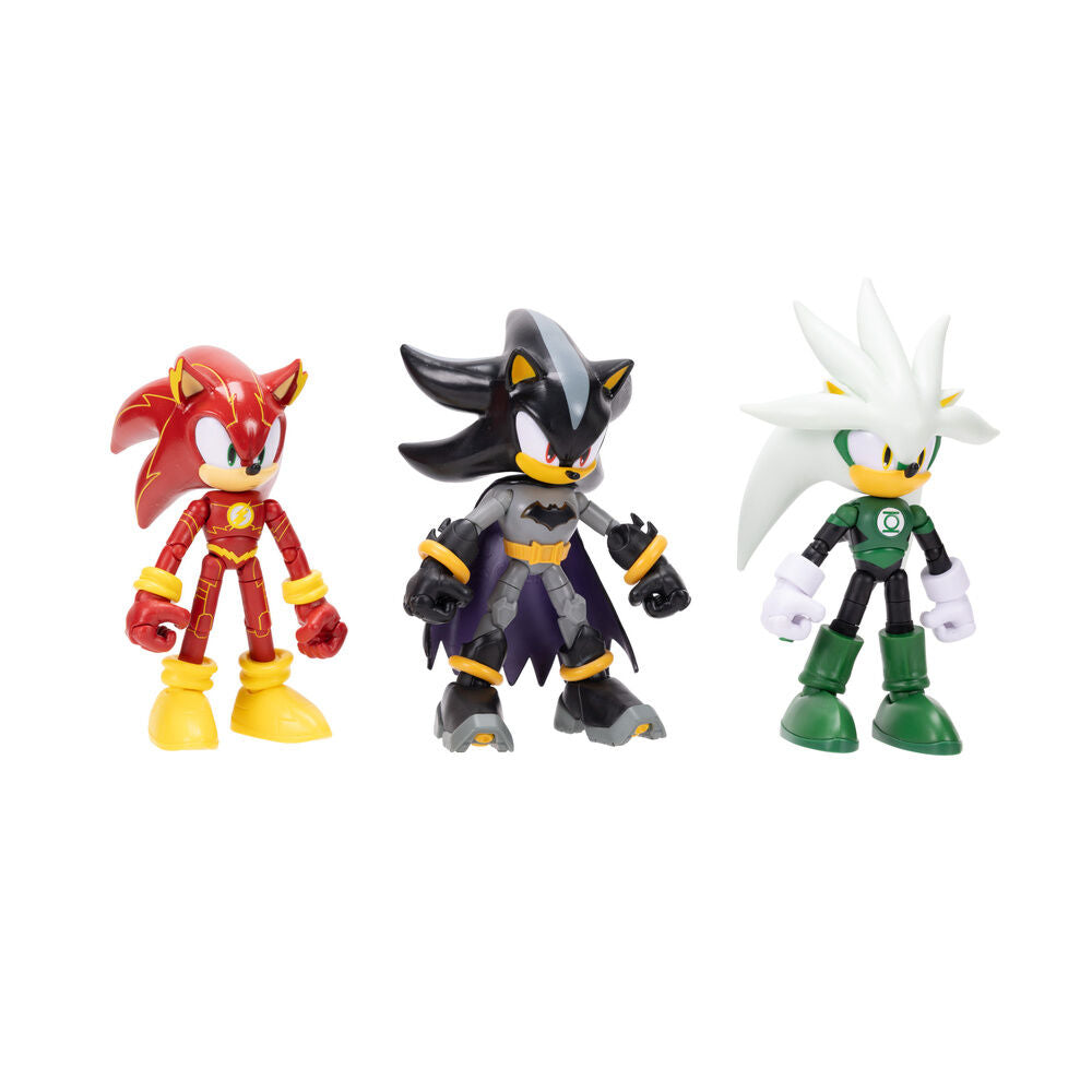 DC Comics Sonic The Hedgehog pack 4 figures 12cm