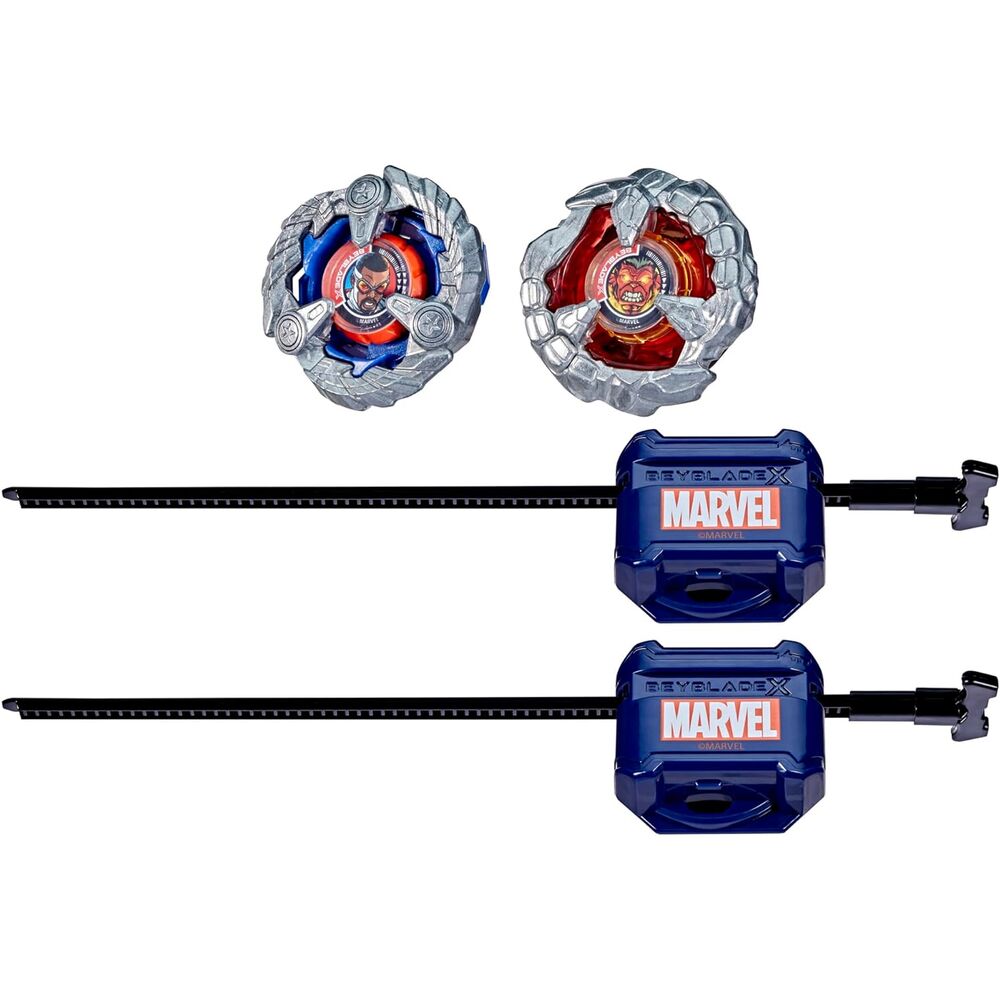 Beyblade X Captain America 4-70GB & Red Hulk 1-80R kit game