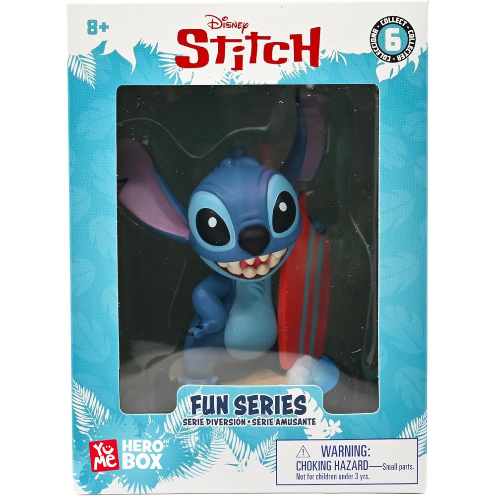 Disney Stitch Hero Box Surfer Stitch figure 8cm