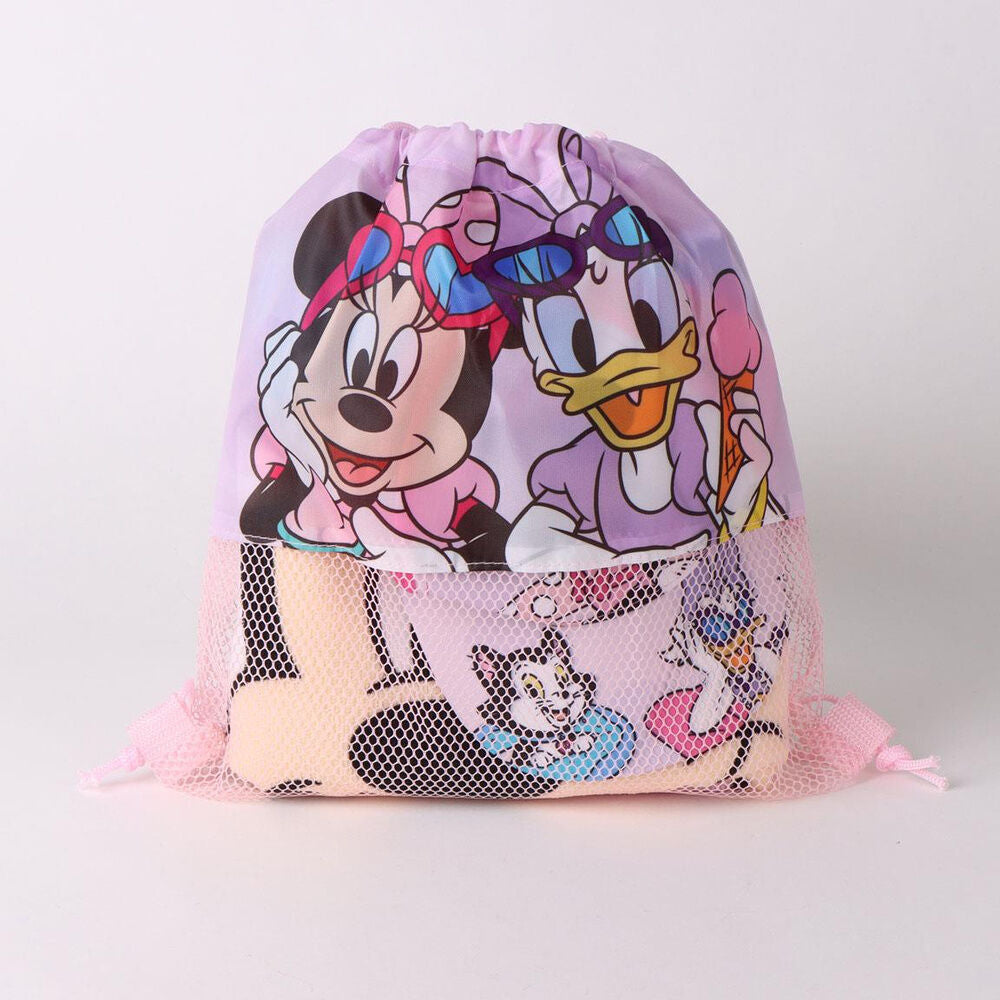 Disney Minnie towel + bag + cap set