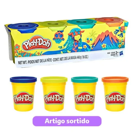 Plasticina Play-Doh - 4 cores sortidas