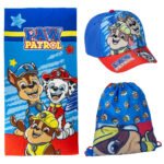 Paw Patrol set towel + bag + cap